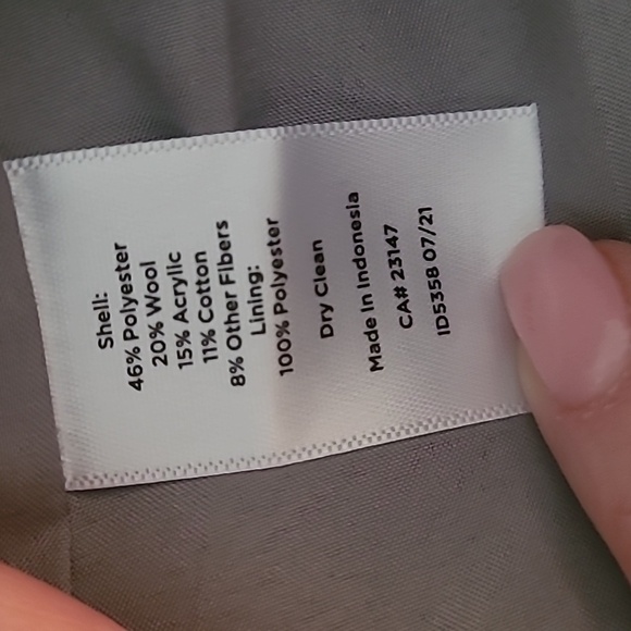 Talbots sz 10 gray wool blend skirt new with tags WSK40 - Picture 6 of 7